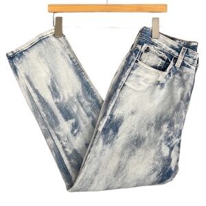 BDG Urban Outfitters Slim Straight High Rise‎ Acid Wash Denim Jeans